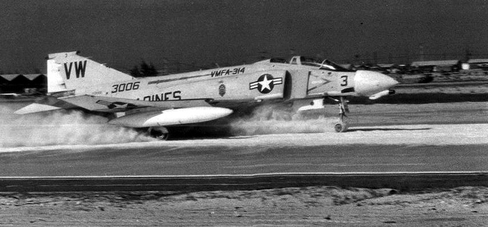 Phantom Crash Landing, Original Photo by SSgt. C.M. Hoar