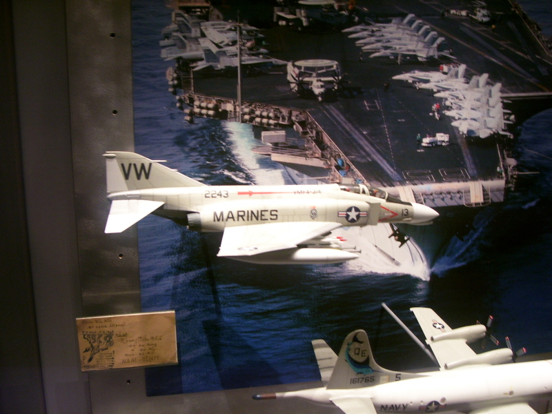 VMFA-314 Phantom in the USNA Museum carrier exhibit