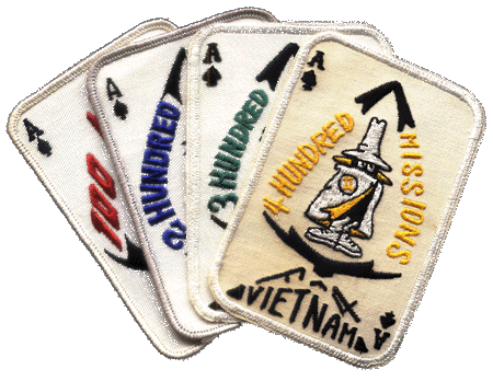 400 Mission Patch - Four Aces!  R.G. Schmitt total was 424 missions.